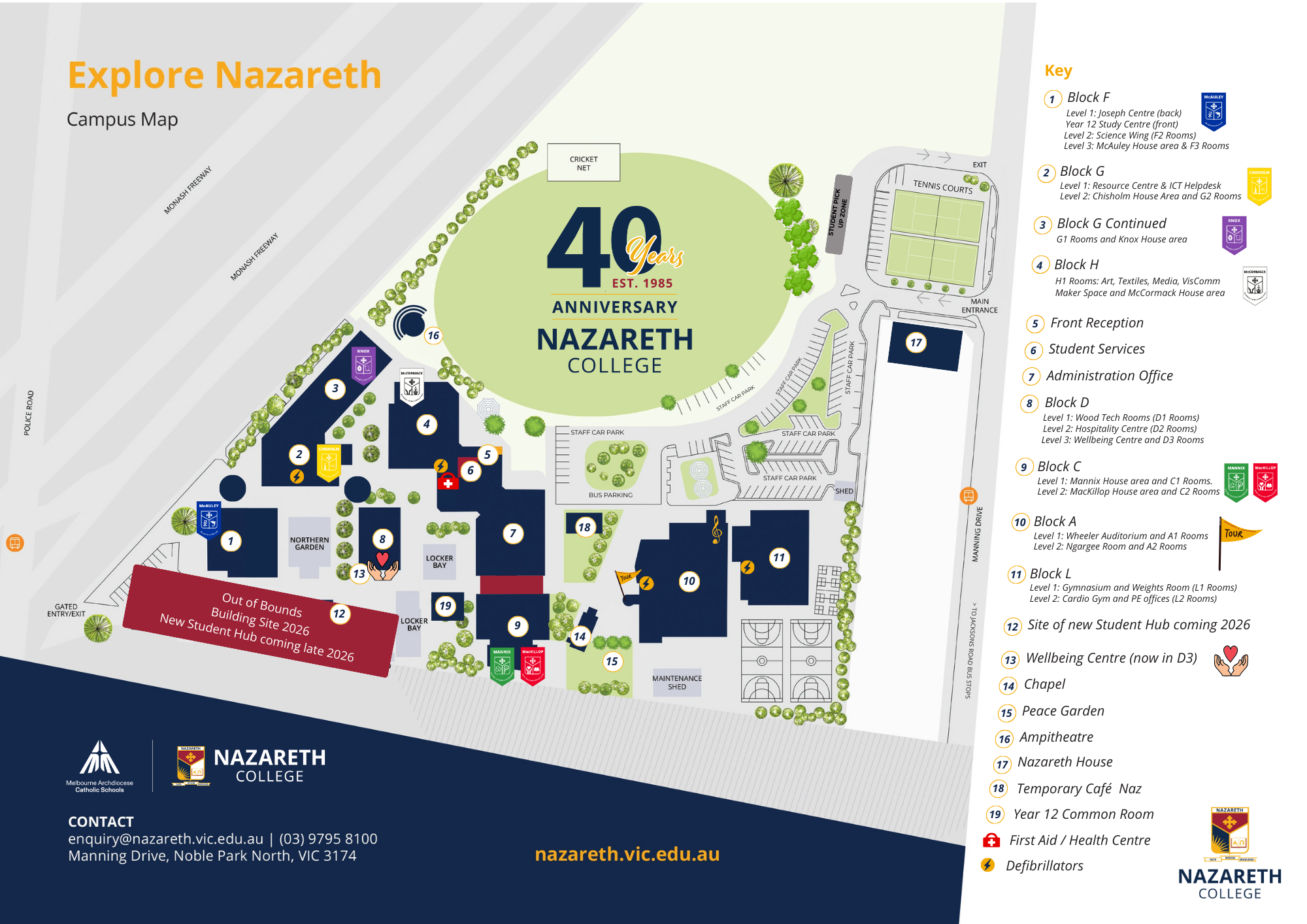 Nazareth College School Map 