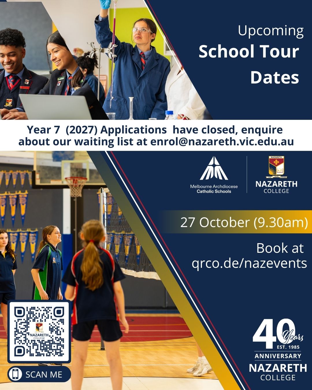 Nazareth College School Tour Dates